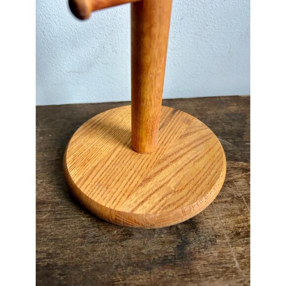 Vintage Rustic Wooden Mug Tree | Wooden Coffee Mug Rack | Jewelry Holder - Picture 5 of 6